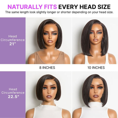 ✨ Glueless Short Layered 5x5 Closure Pre-Cut Lace Wig