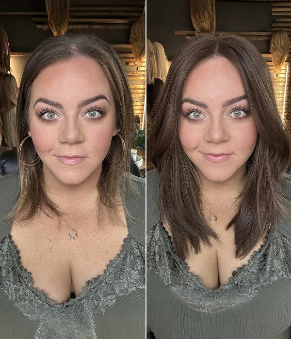☀️ Hot Weather? Try This Breathable Hair Solution-Natural-Looking Hair Topper for Women