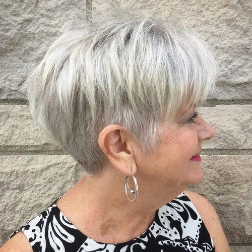 Hot Sale 💖 Summer Breathable Lace Base Natural Short Remy Hair Topper