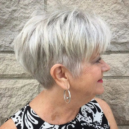 Hot Sale 🔥 Summer Breathable Lace Base Natural Short Remy Hair Topper