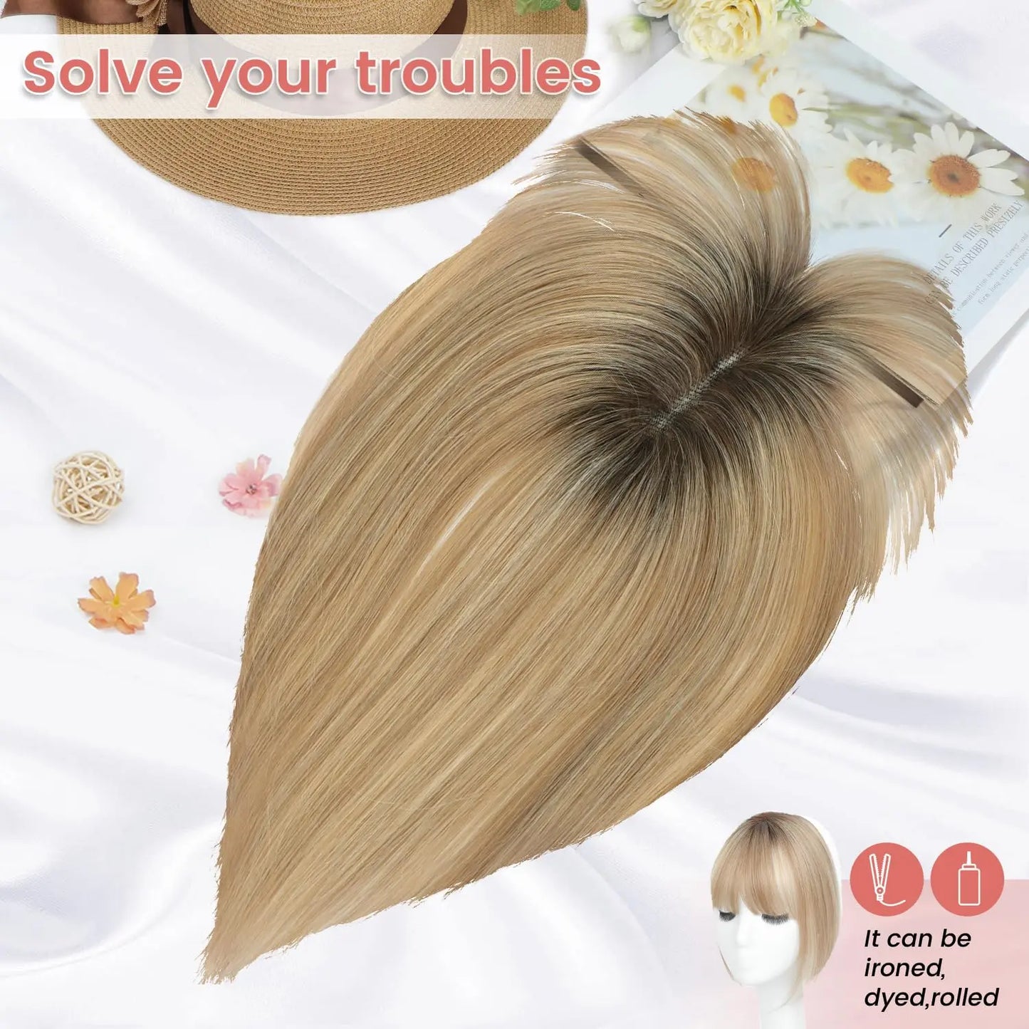 ⚡⚡Final Hours – 2026 New Lightweight & Breathable Wavy Hair Topper