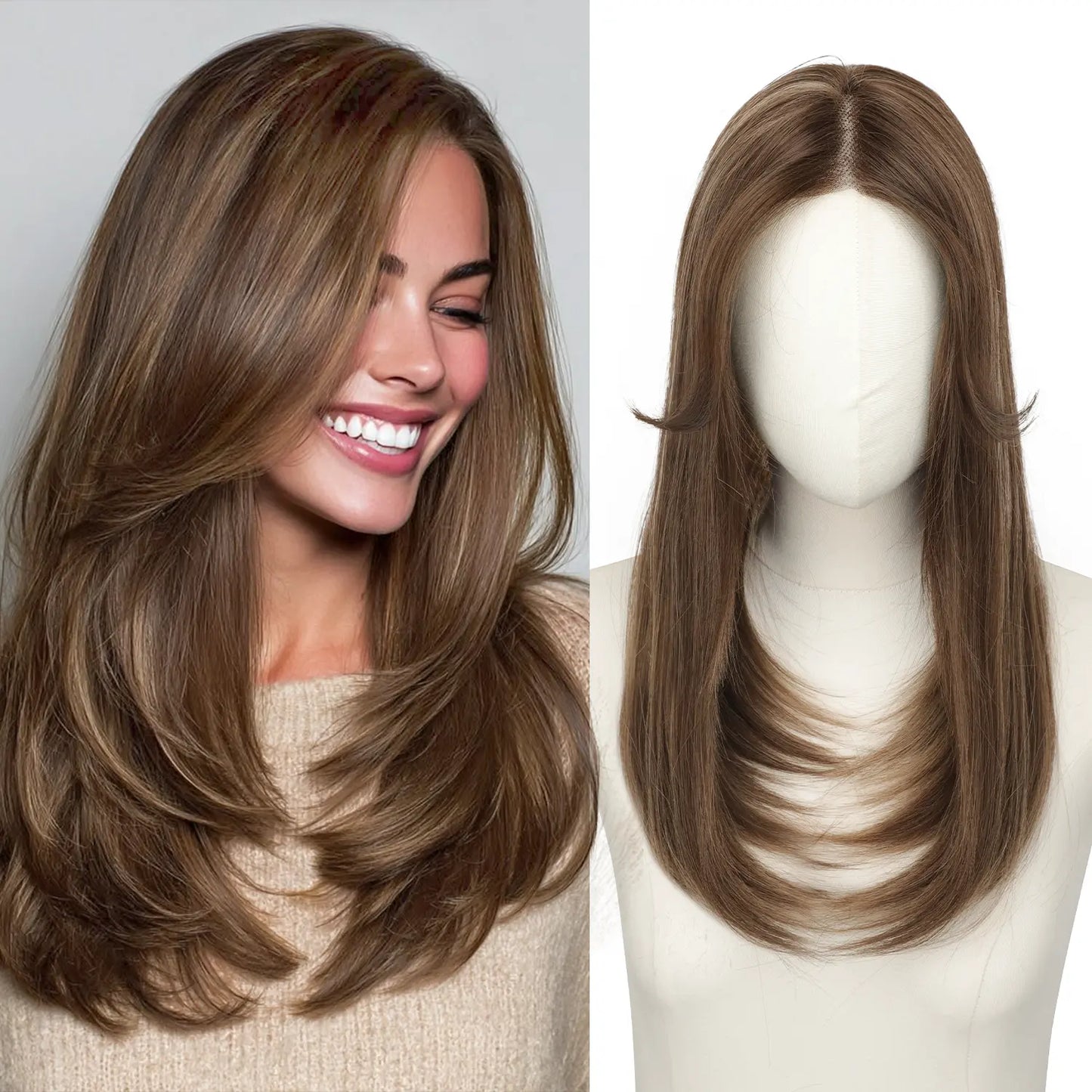 ☀️ Hot Weather? Try This Breathable Hair Solution-Natural-Looking Hair Topper for Women