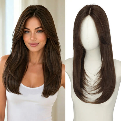 ☀️ Hot Weather? Try This Breathable Hair Solution-Natural-Looking Hair Topper for Women