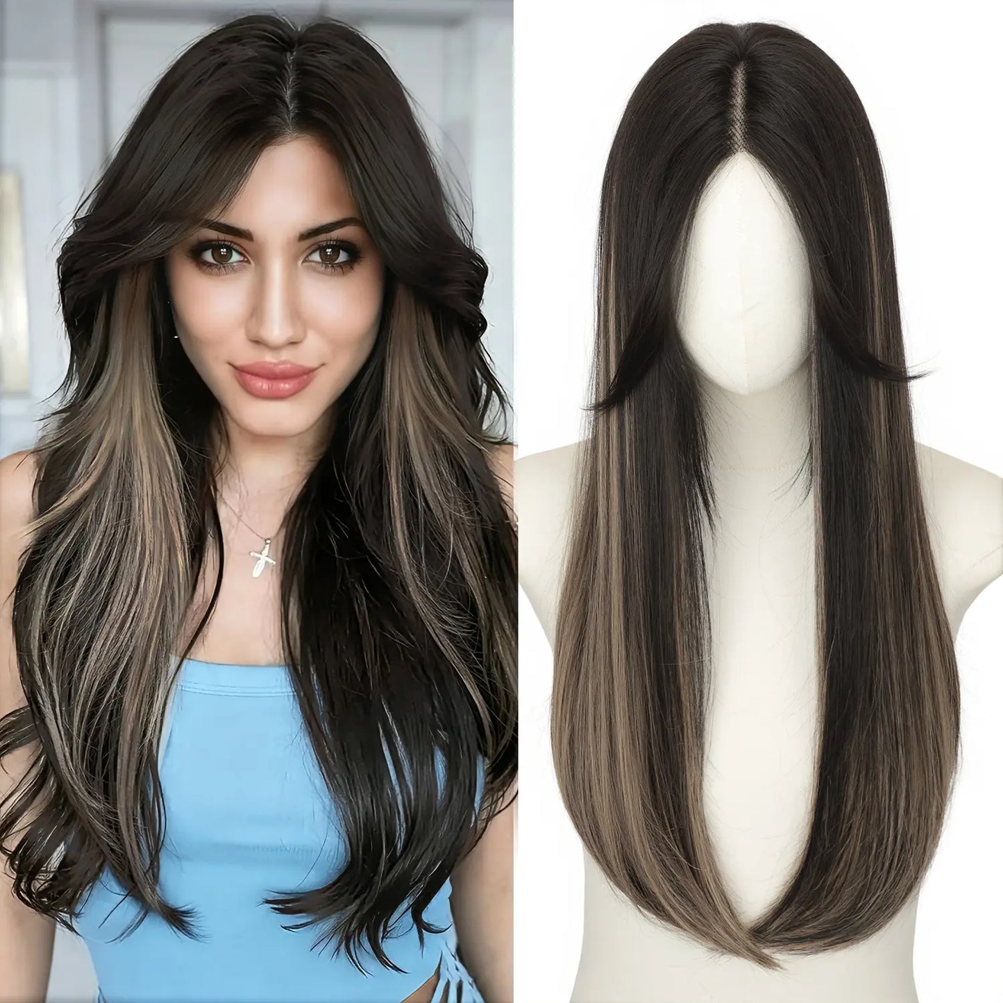 ☀️ Hot Weather? Try This Breathable Hair Solution-Natural-Looking Hair Topper for Women