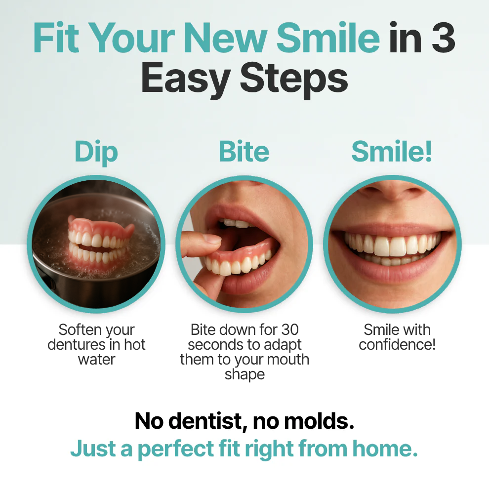 🦷 Fit Full Functional Dentures Make you more confident