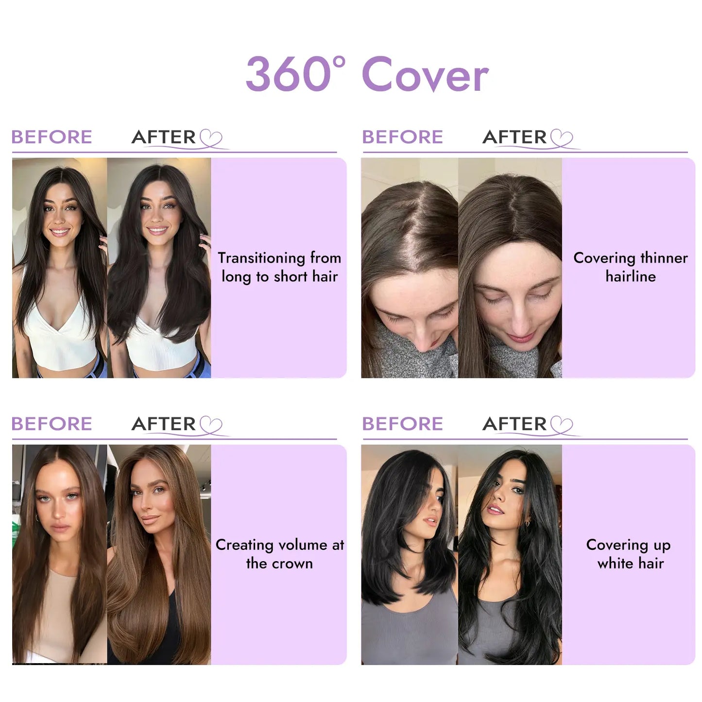 ☀️ Hot Weather? Try This Breathable Hair Solution-Natural-Looking Hair Topper for Women