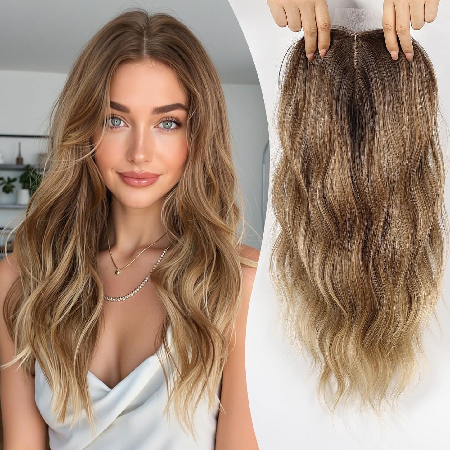 🌷Final Hours –🌷2026 New Lightweight & Breathable Wavy Hair Topper
