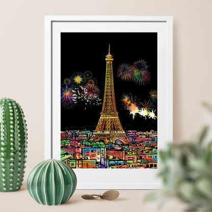 🧠4pcs Creative Scratch Paintings Set with Tool（🚀55%OFF）