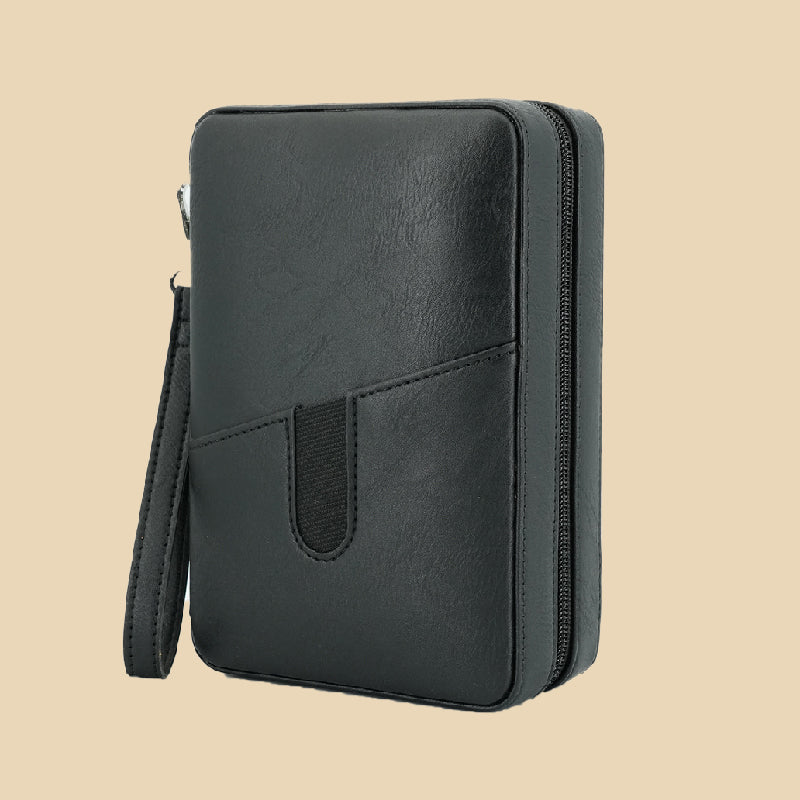 Portable Leather Cigar Humidor Case