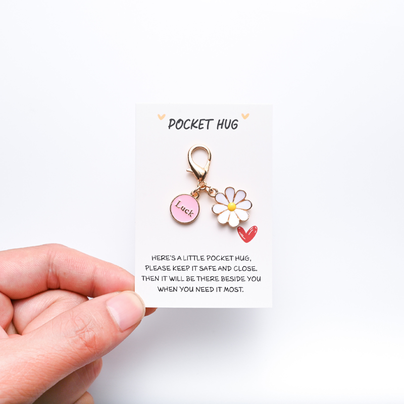 Cute Insect Daisy Keychain & Card