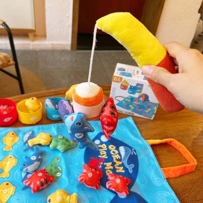 🐟 2-in-1 Magnetic Fishing & Stacking Cup Toy for Toddlers – Fun Meets Learning!