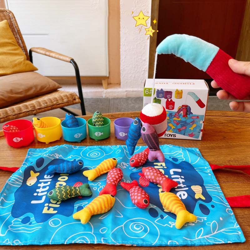 🐟 2-in-1 Magnetic Fishing & Stacking Cup Toy for Toddlers – Fun Meets Learning!