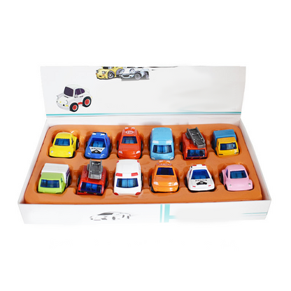 🔥Hot Sale Offers-12-Piece Mini Alloy Pull-Back Car Set