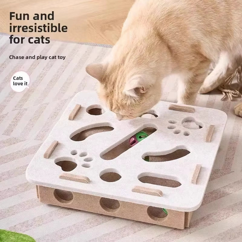 🔥Hot Sale Deals-Interactive Felt Maze Toy for Cats