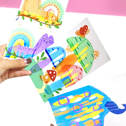 35PCS Rainbow Scratch Art Kit for Kids